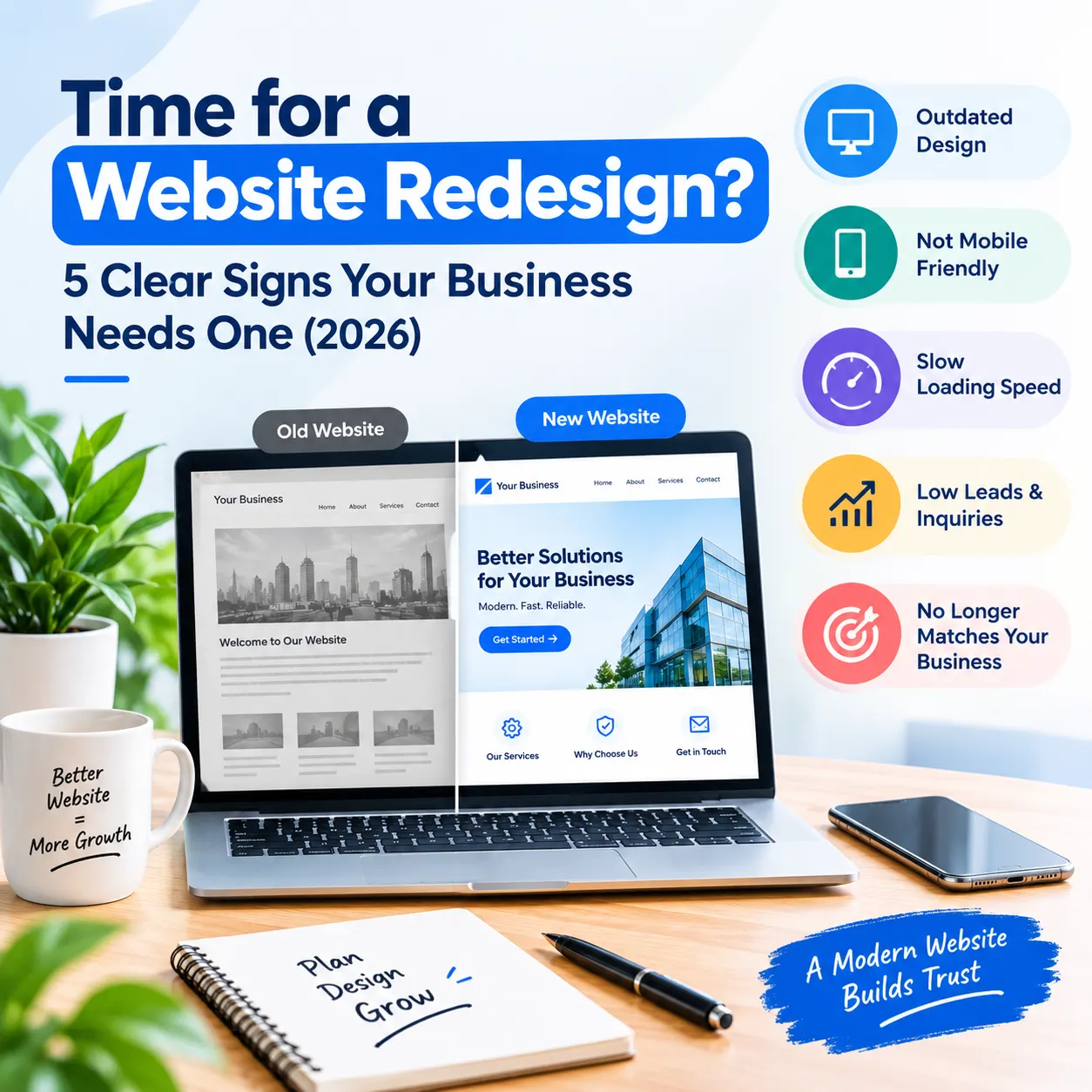 Time for a Website Redesign? 5 Clear Signs Your Business Needs One (2026)