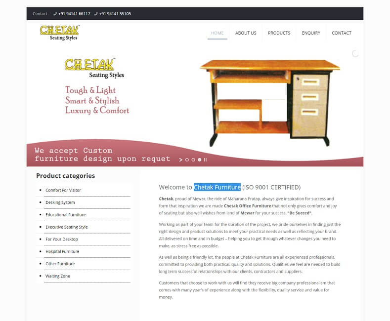 Furniture site Design Company Udaipur, Rajasthan, India 3i