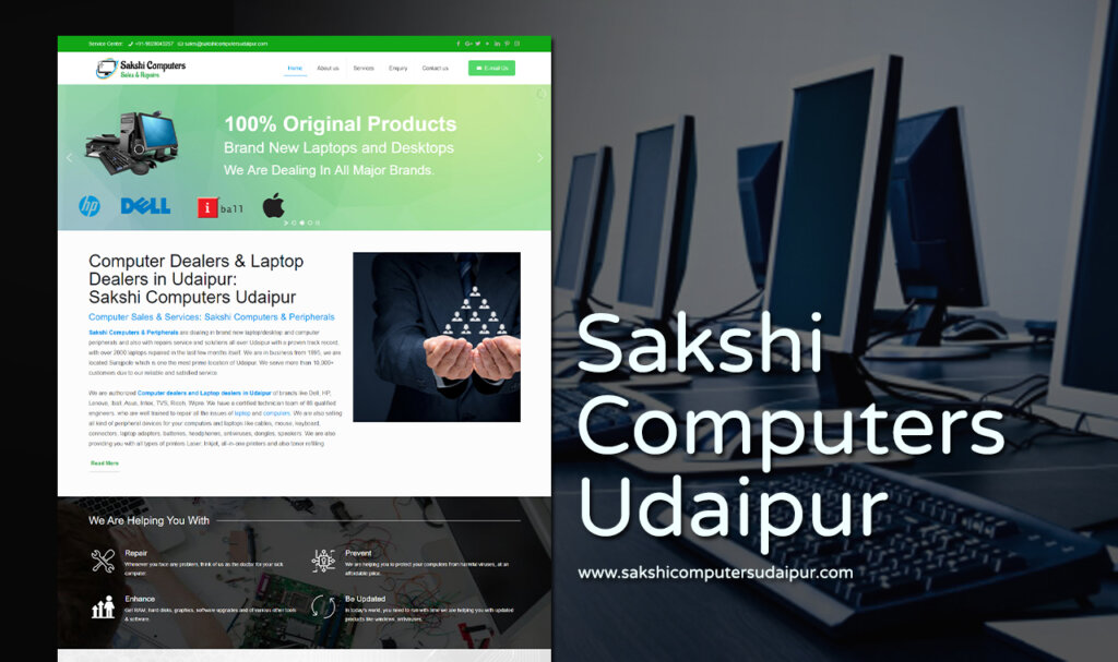 Computer Dealer Website Design Company Udaipur, Rajasthan, India
