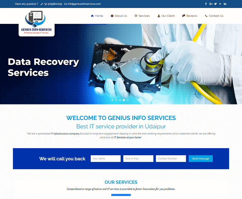 it company website designer udaipur rajasthan india