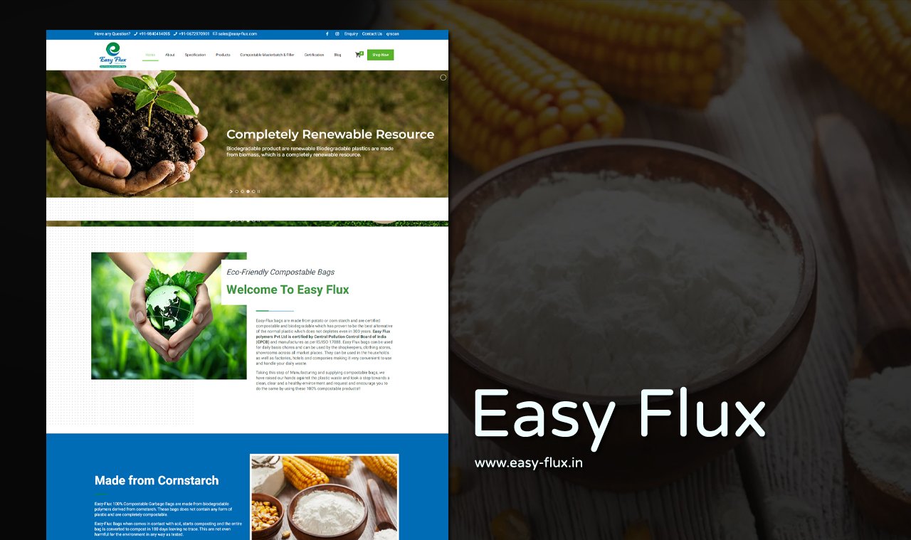 bioplastic website design company in india