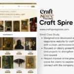 art and craft Company Website Designer